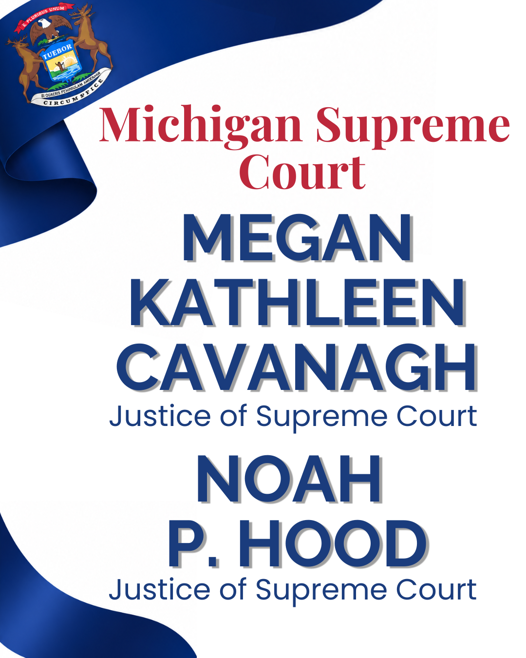 For Michigan Supreme Court elect Justice Megan Kathleen Cavanagh